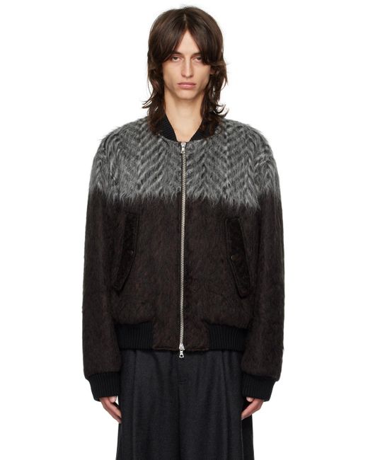 DRIES VAN NOTEN シルバー ボンバージャケット アウター　コート DRIES VAN NOTEN シルバー ボンバージャケット アウターコート