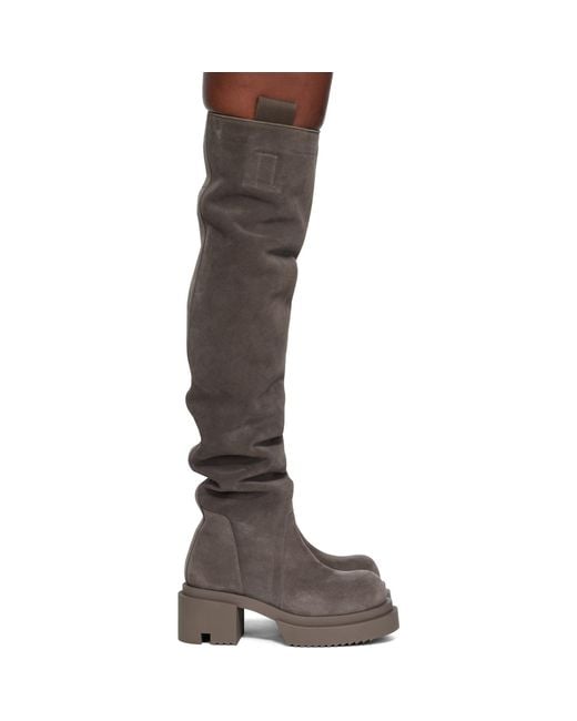 Rick Owens Black Concordians Wader Bogun Tall Boots