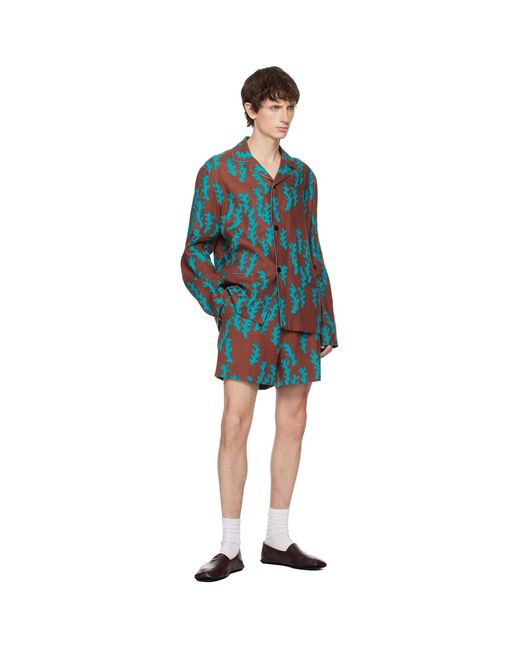 Zegna Blue Linen Shirt for men