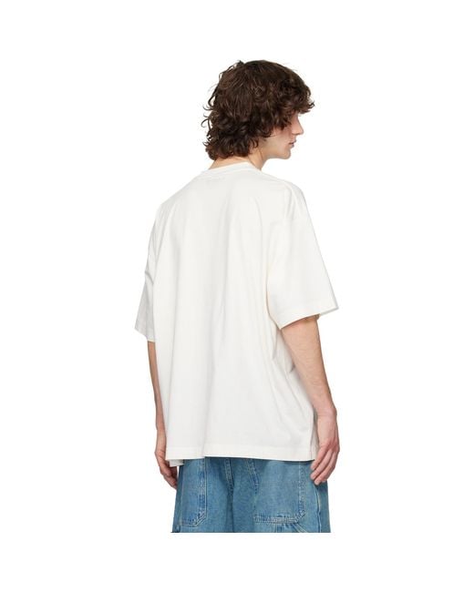 Vetements White Off- Biker Cross Logo T-Shirt for men