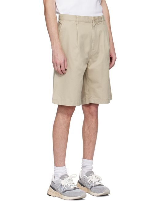 Reigning Champ Natural Cotton Chino Sophomore Relaxed 10 Shorts for men