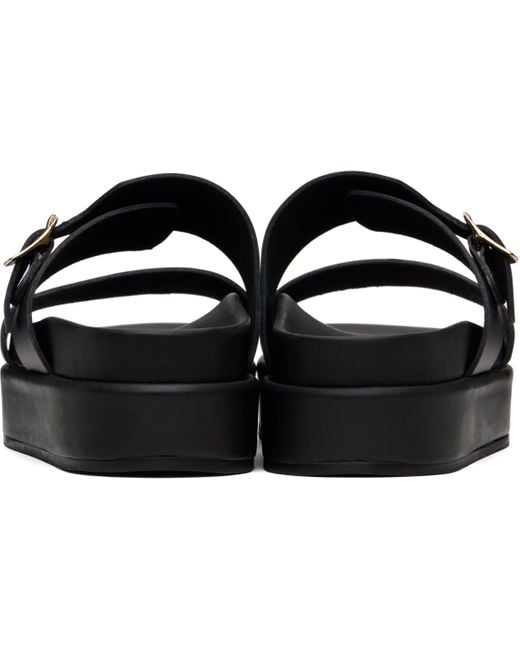 Ancient Greek Sandals ブラック Latria 2Flatform サンダル Black
