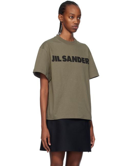Jil Sander Multicolor Green Printed T-shirt
