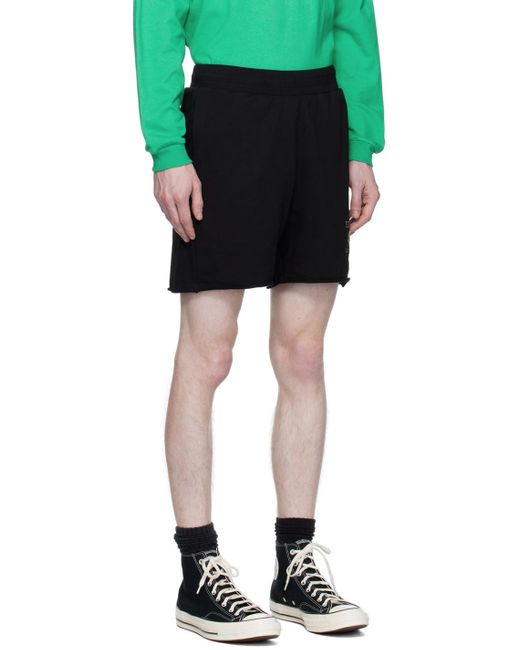 Izzue Black Embroide Shorts for men