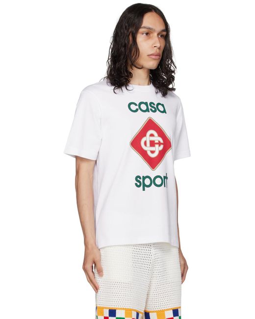 T-shirt Casa Sport à logo Casablancabrand pour homme en coloris White