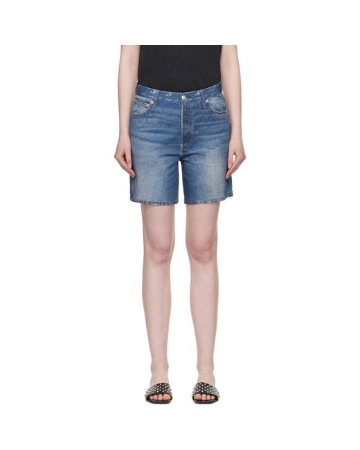 Rag & Bone Blue Miramar Kaia Shorts