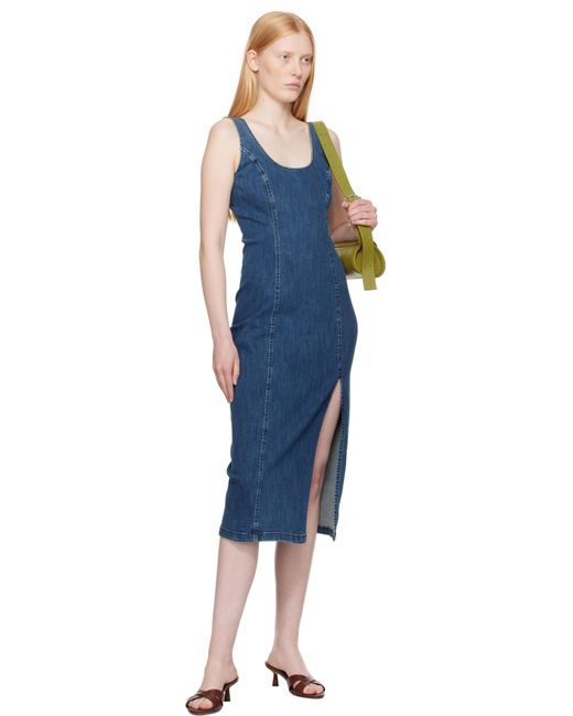 Rag & Bone ネイビー Athena デニム ミディアムワンピース Black