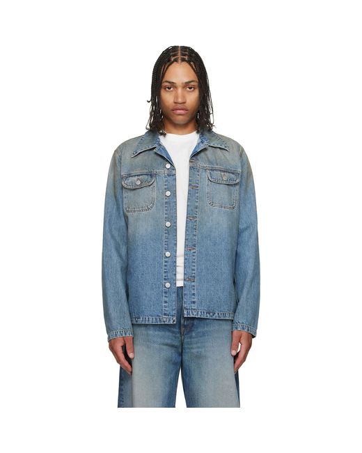 MM6 by Maison Margiela Blue Denim Trucker Jacket for men