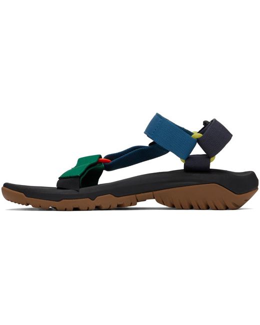 Teva Black Blue & Green Hurricane Xlt2 Sandals for men