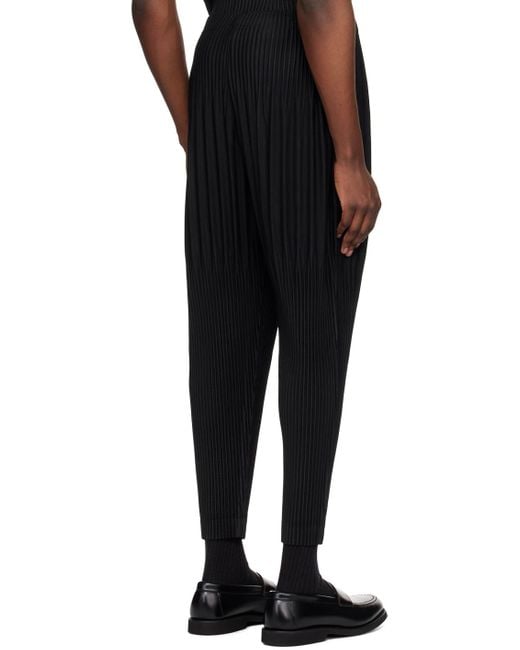 Pantalon monthly color april noir Homme Plissé Issey Miyake pour homme en coloris Black