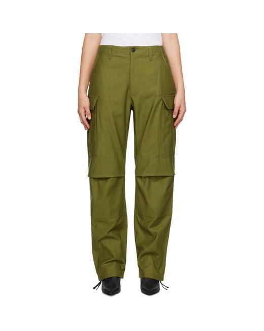 Rag & Bone Green Valli Cargo Trousers