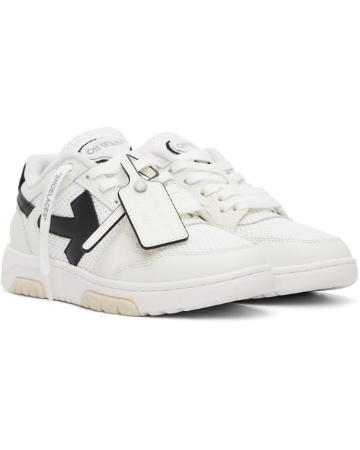 Off-White c/o Virgil Abloh Black Slim 'Out Of Office' Sneakers for men