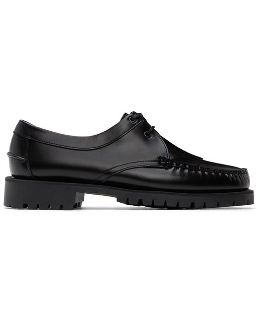Sebago Black James Fringe Lug Derbys for men