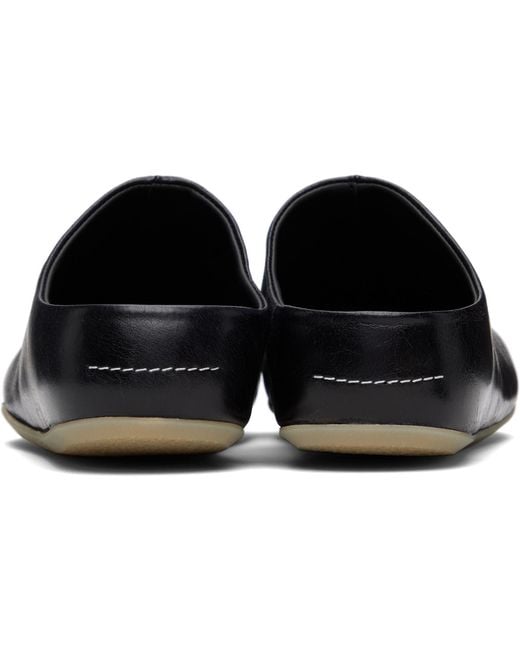 MM6 by Maison Margiela Black Factory Sabot Loafers