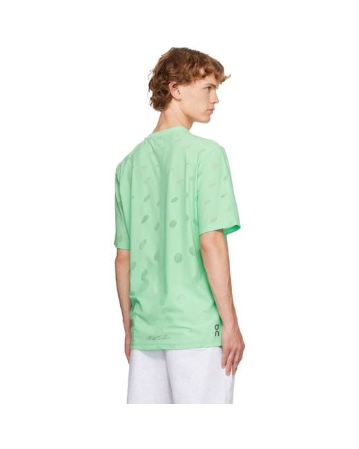 On Shoes Green Zero-T Breathe Running T-Shirt for men