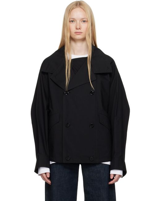 Lemaire Black Double Flap Light Jacket