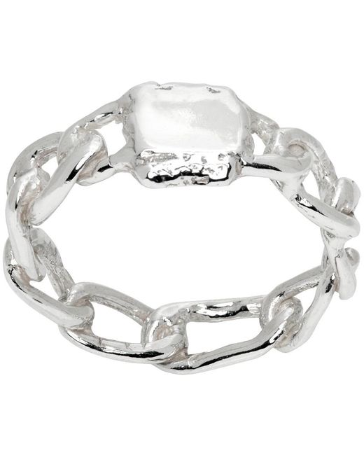 Pearls Before Swine Metallic Bardo Link Ring for men