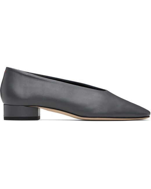 Chaussures À Talon De Style Ballerine Delia Grises Aeyde en coloris Black