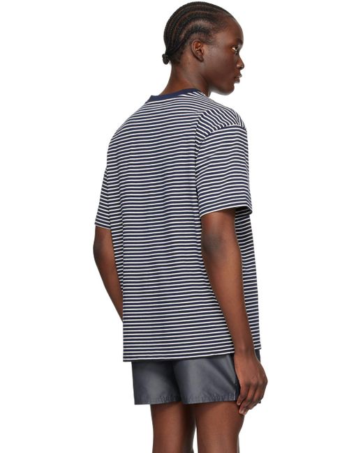 Saturdays NYC Black Striped T-shirt for men
