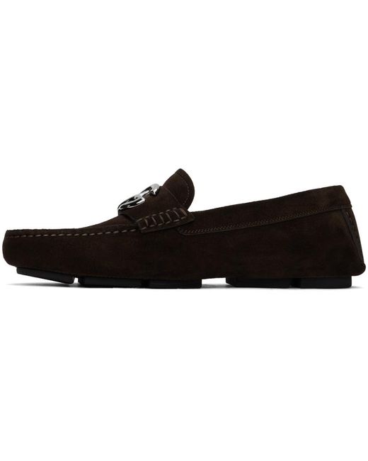 Dolce & Gabbana Black Dolce&gabbana Brown Classic Driver Loafers for men