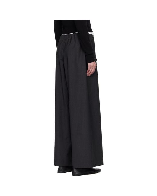Totême Black Drawstring Dinner Trousers