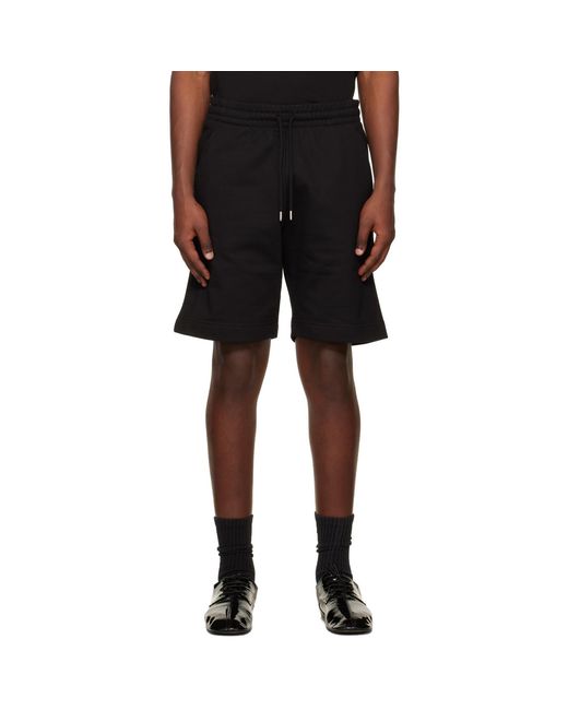 Dries Van Noten Black Drawstring Shorts for men