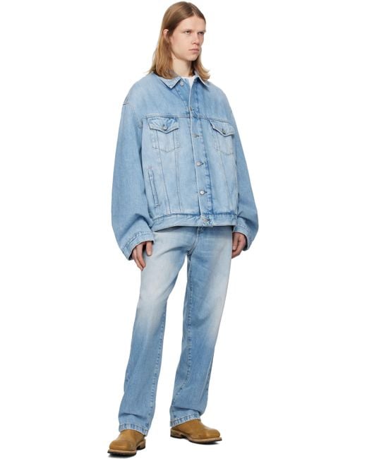 メンズ Acne ブルー 1991 Toj ルーズフィット ジーンズ Blue