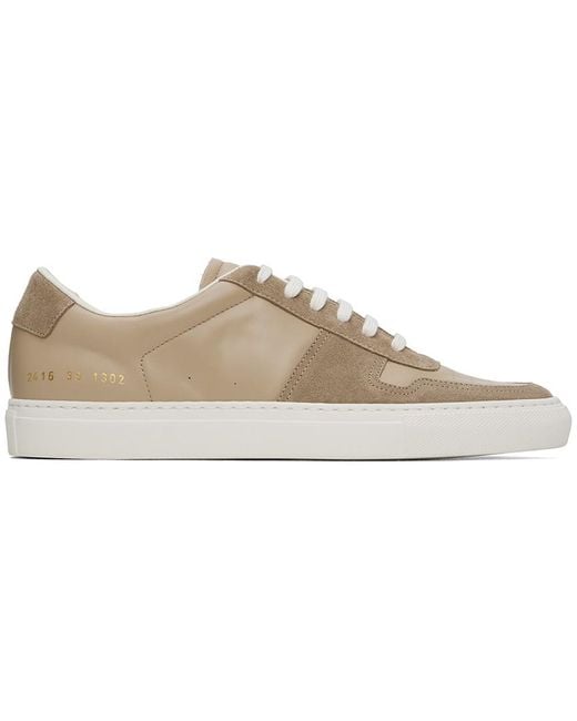 Common Projects Black Tan Bball Duo Sneakers for men
