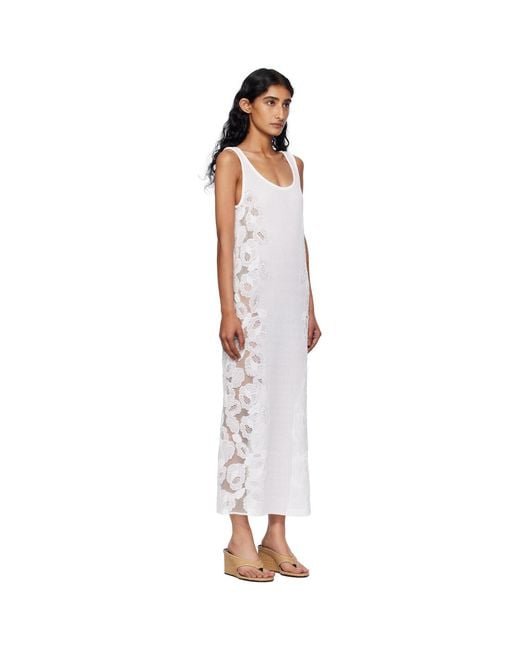 Alaïa Black Guipure Lace Flower Midi Dress