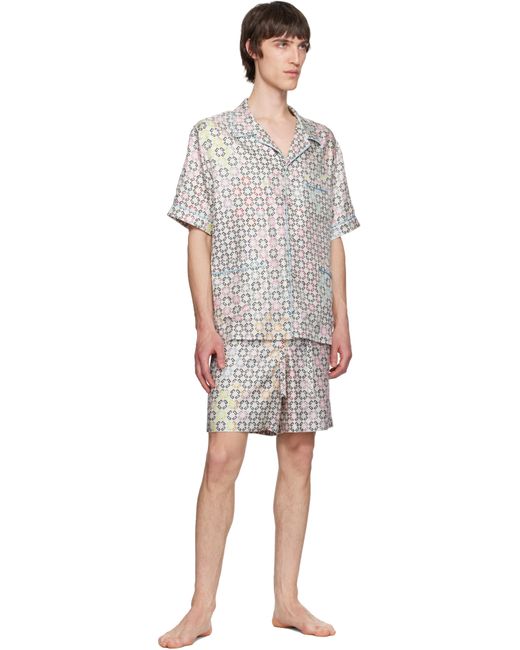 Givenchy Multicolor Monogram 72 Short Sleeve Pyjama Shirt for men