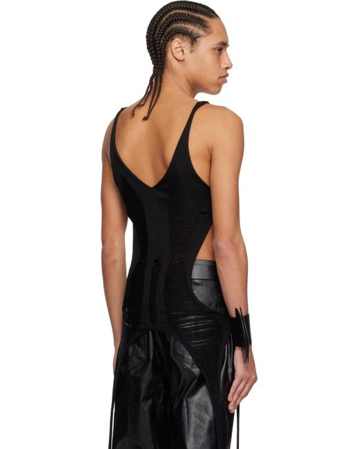 メンズ Rick Owens ブラック Hollywood Bodysuit トップス Black