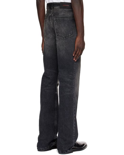 Ferragamo Black Faded Jeans for men