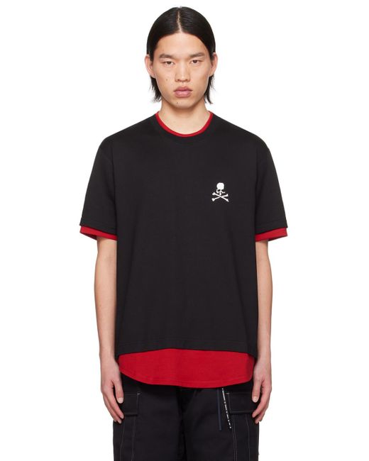 Mastermind Japan Black Layered T-Shirt for men