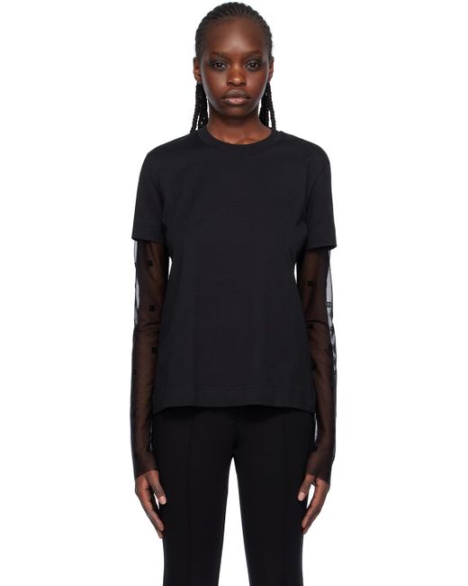 Givenchy Black 4g Long Sleeve T-shirt