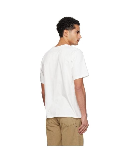 MM6 by Maison Margiela White Label Patch T-Shirt for men