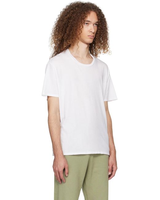 Les Tien White Classic T-shirt for men