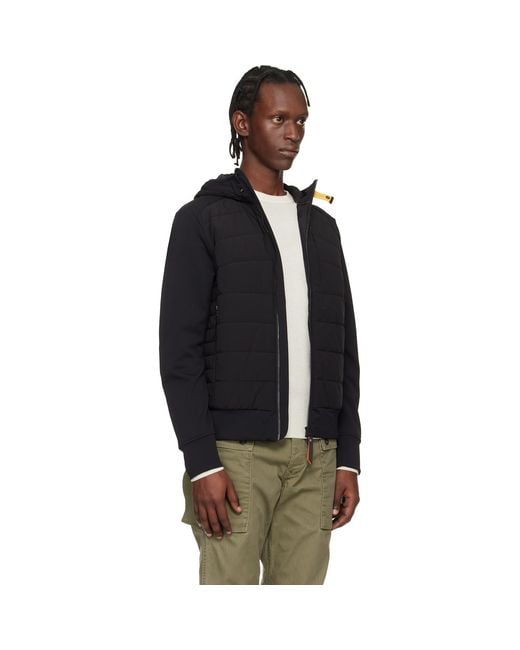 Parajumpers Black Manfred Hybrid Jacket for men
