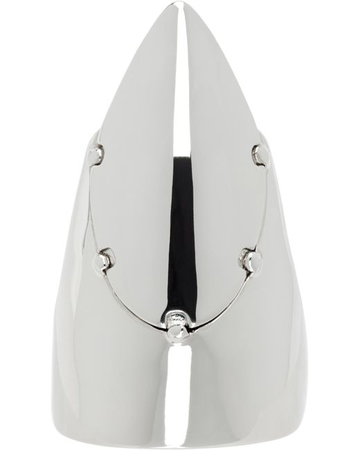 Jean Paul Gaultier White 'The Nail' Ring