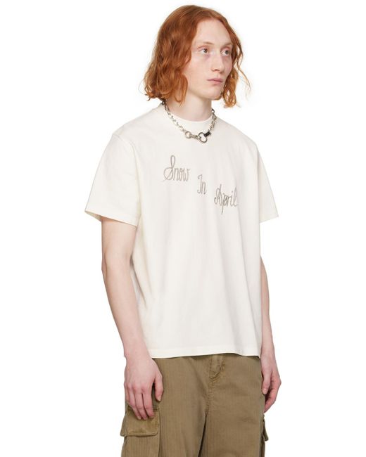Our Legacy Off-white Box T-shirt for men