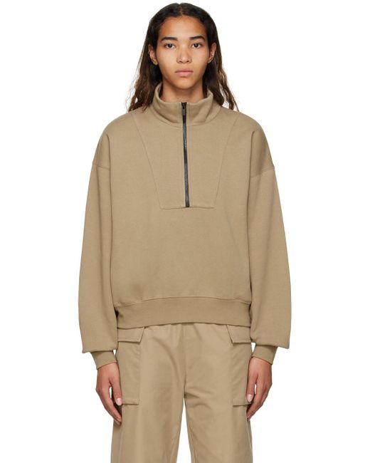 Fear Of God タン コットン スウェットシャツ Natural