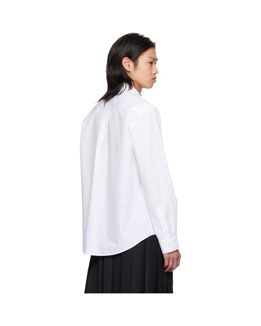 Simone Rocha White Split Ring Classic Shirt for men