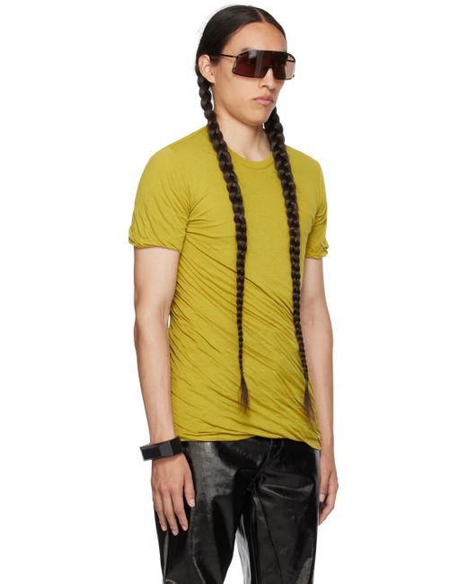 Rick Owens Yellow Double T-shirt for men