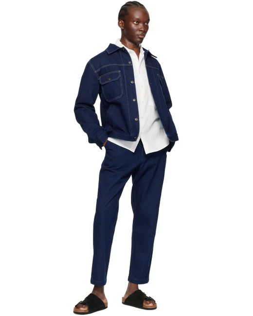 Universal Works Blue Military Jeans for men