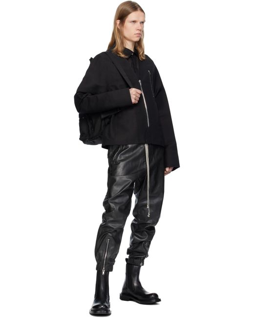 メンズ Rick Owens ブラック Hollywood V Safety ジャケット Black