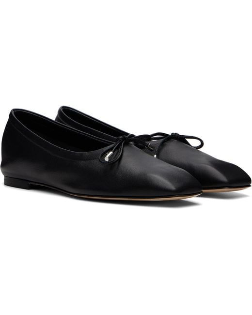 Aeyde Black Nomi Glove Ballerina Flats