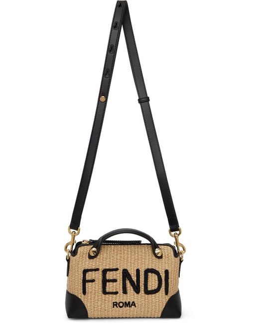 Fendi Multicolor Mini 'by The Way' Straw Bag