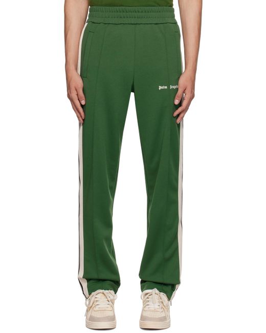 Palm Angels Green Core Classic Track Pants for men