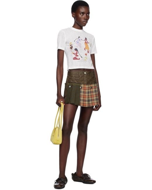 ANDERSSON BELL Molly Micro Detachable Skort Faux-Leather