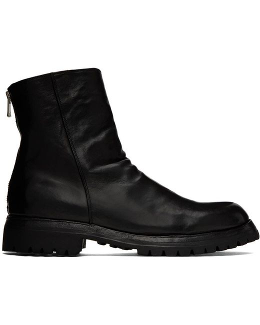 Officine Creative Black Ikonic 006 Boots for men