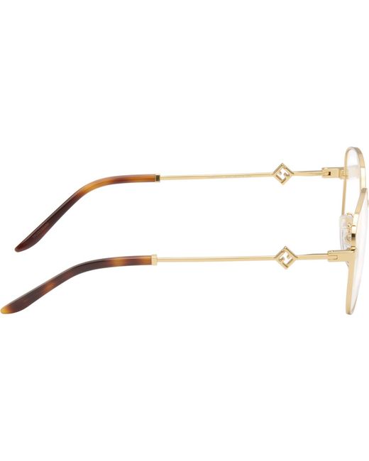 Fendi Brown Ff Diamonds Glasses